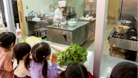 給食室見学